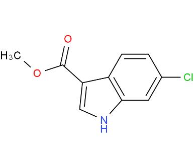 6-氯吲哚-3-羧酸甲酯,1H-Indole-3-carboxylic acid, 6-chloro-, methyl ester