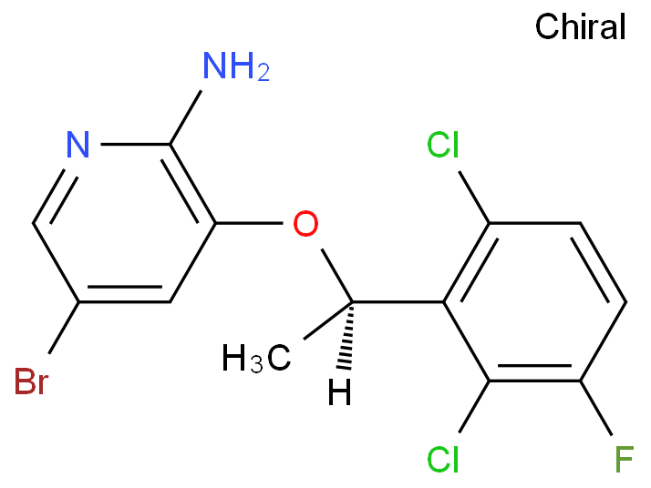 [5-溴-3-[(1R)-(2,6-二氯-3-氟苯基)乙氧基]吡啶-2-基]胺,(R)-5-bromo-3-(1-(2,6-dichloro-3-fluorophenyl)ethoxy)pyridin-2-amine