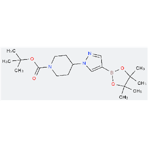 4-[4-(4,4,5,5-四甲基-1,3,2-二氧雜環(huán)戊硼烷-2-基)-1H-吡唑-1-基]哌啶-1-甲酸叔丁酯,tert-Butyl 4-[4-(4,4,5,5-tetramethyl-1,3,2-dioxaborolan-2-yl)-1H-pyrazol-1-yl]piperidine-1-carboxylate