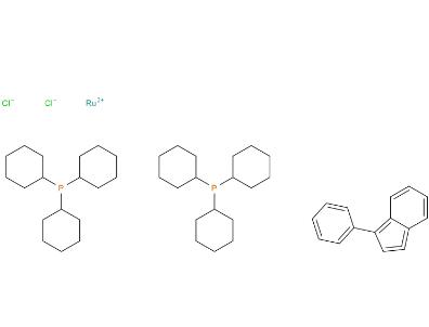 双(三环己基磷)-3-苯基-1H-茚二氯化钌,Bis(triicyclohexylphosphine)[(phenylthio) methylene]ruthenium(II)dichloride; Umicore M1