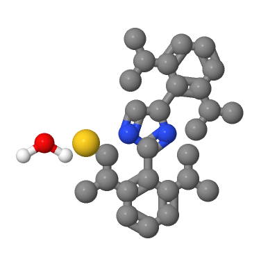 [1,3-双[2,6-双(1-甲基乙基)苯基]-1,3-二氢-2H-咪唑-2-亚基]羟基金,1,3-Bis(2,6-di-i-propylphenyl)iMidazol-2-ylidenegold(I) hydroxide, Min. 97%