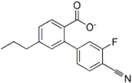 丙基苯甲酸對3-氟4-氰基苯酚酯,Propyl benzoic acid p-3-fluoro-4-cyanophenol ester