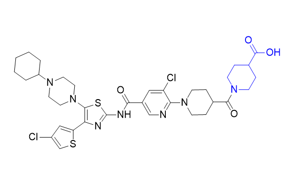 阿伐曲泊帕杂质11,1-(1-(3-chloro-5-((4-(4-chlorothiophen-2-yl)-5-(4-cyclohexylpiperazin-1-yl)thiazol-2-yl)carbamoyl)pyridin-2-yl)piperidine-4-carbonyl) piperidine-4-carboxylic acid