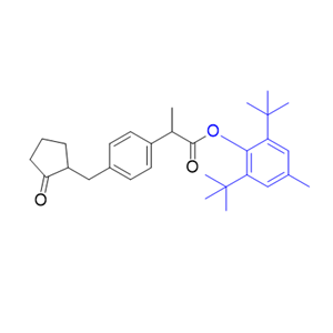 洛索洛芬雜質(zhì)01,2,6-di-tert-butyl-4-methylphenyl 2-(4-((2-oxocyclopentyl)methyl)phenyl)propanoate