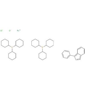 双(三环己基磷)-3-苯基-1H-茚二氯化钌,Bis(triicyclohexylphosphine)[(phenylthio) methylene]ruthenium(II)dichloride; Umicore M1