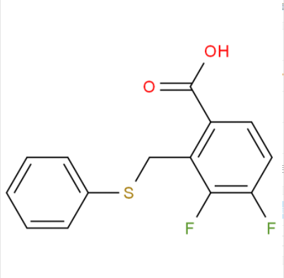 3,4-二氟-2-((苯硫基)甲基)苯甲酸,3,4-difluoro-2-((phenylthio)methyl)benzoic acid