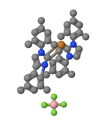 雙[1,3-雙(2,4,6-三甲基苯基)咪唑-2-亞基]銅(I) 四氟硼酸鹽,Copper(1+), bis[1,3-dihydro-1,3-bis(2,4,6-trimethylphenyl)-2H-imidazol-2-ylidene]-, tetrafluoroborate(1-) (1:1)