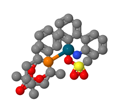 [（1,3,5,7-四甲基-6-苯基-2,4,6-三氧六-6-磷金剛烷）-2-（2'-氨基-1,1'-聯(lián)苯）]甲磺酸鈀（II）,[(1,3,5,7-Tetramethyl-6-phenyl-2,4,6-trioxa-6-phosphaadamantane)-2-(2′-amino-1,1′-biphenyl)]palladium(II) methanesulfonate