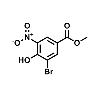 3-溴-4-羟基-5-硝基苯甲酸甲酯,Methyl 3-bromo-4-hydroxy-5-nitrobenzoate