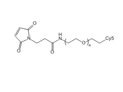 CY5-聚乙二醇-马来酰亚胺,Cy5-PEG-Mal