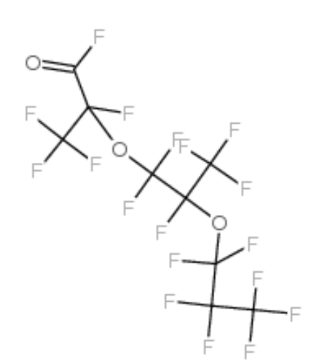 2,5-双(三氟甲基)-3,6-二氧杂十一氟代壬酰氟,2,5-bis(trifluoromethyl)-3,6-dioxaundecafluorononanoyl fluoride