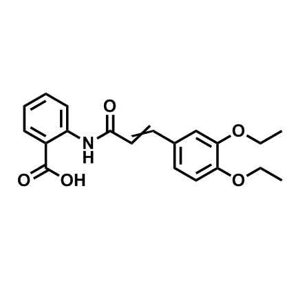 2-[[3-(3,4-Diethoxyphenyl)-1-oxo-2-propen-1-yl]amino]benzoic acid
