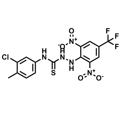 N-(3-Chloro-4-methylphenyl)-2-[2,6-dinitro-4-(trifluoromethyl)phenyl]-hydrazinecarbothioamide