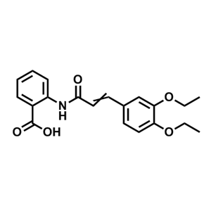 2-[[3-(3,4-Diethoxyphenyl)-1-oxo-2-propen-1-yl]amino]benzoic acid