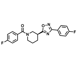 (S)-(4-氟苯基)(3-(3-(4-氟苯基)-1,2,4-恶二唑-5-基)哌啶-1-基)甲酮,(S)-(4-Fluorophenyl)(3-(3-(4-fluorophenyl)-1,2,4-oxadiazol-5-yl)piperidin-1-yl)methanone
