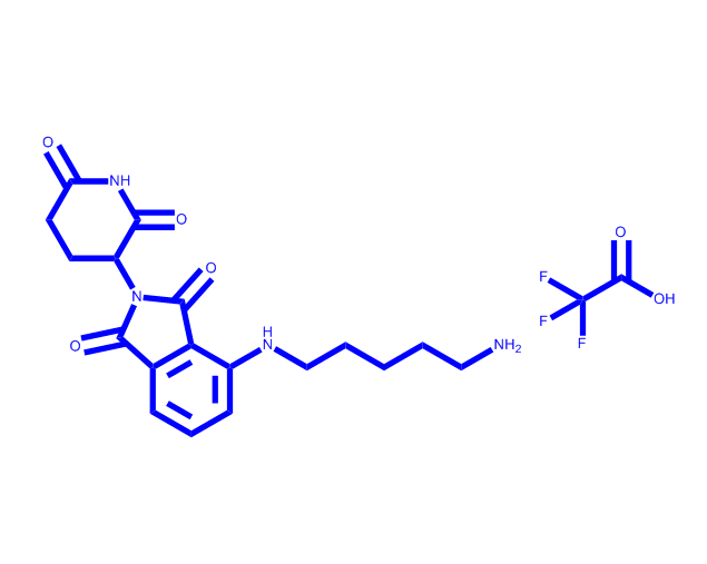 4-((5-氨基戊基)氨基)-2-(2,6-二氧代哌啶-3-基)异吲哚啉-1,3-二酮 2,2,2-三氟乙酸盐,4-((5-Aminopentyl)amino)-2-(2,6-dioxopiperidin-3-yl)isoindoline-1,3-dione 2,2,2-trifluoroacetate