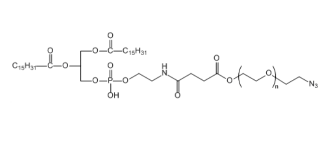 二棕櫚酰磷酯酰乙醇胺-聚乙二醇-疊氮基,DPPE-PEG-N3