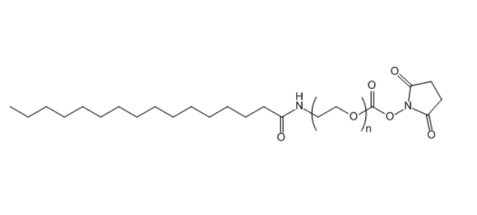 軟脂酸-聚乙二醇-琥珀酰亞胺酯,Palmitic acid-PEG-SC