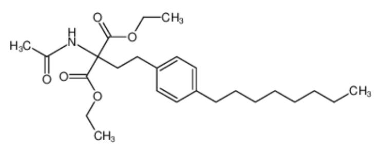 2-乙酰氨基-2-(4-辛基苯乙基)丙二醇二乙酯,Diethyl2-acetamido-2-(4-octylphenethyl)malonate