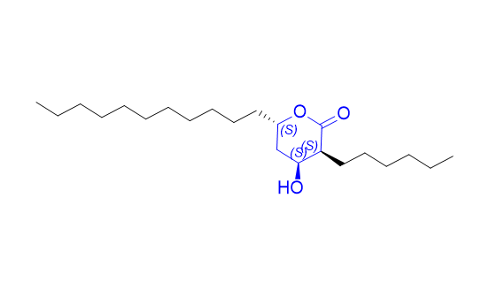 奥利司他杂质08,(3S,4S,6S)-3-hexyl-4-hydroxy-6-undecyltetrahydro-2H-pyran-2-one