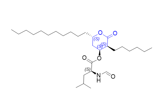 奥利司他杂质12,(3S,4S,6S)-3-hexyl-2-oxo-6-undecyltetrahydro-2H-pyran-4-yl formyl-L-leucinate