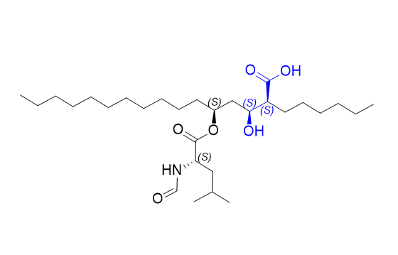 奥利司他杂质14,(2S,3S,5S)-5-((formyl-L-leucyl)oxy)-2-hexyl-3-hydroxyhexadecanoic acid