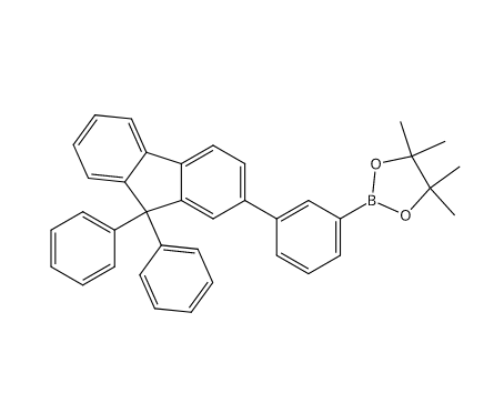 2-[3-(9,9-二苯基-9H-芴-2-基)苯基]-硼酸频哪醇酯,2-[3-(9,9-Diphenyl-9H-fluoren-2-yl)phenyl]-4,4,5,5-tetramethyl-1,3,2-dioxaborolane