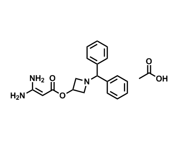 1-Benzhydrylazetidin-3-yl 3,3-diaminoacrylate acetate