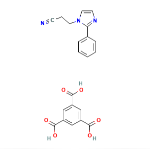 1,2,4-Benzenetricarboxylic Acid, Compd. With 2-Phenyl-1H-Imidazole-1-Propanenitrile (1:1)