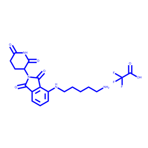 4-((5-氨基戊基)氨基)-2-(2,6-二氧代哌啶-3-基)异吲哚啉-1,3-二酮 2,2,2-三氟乙酸盐,4-((5-Aminopentyl)amino)-2-(2,6-dioxopiperidin-3-yl)isoindoline-1,3-dione 2,2,2-trifluoroacetate