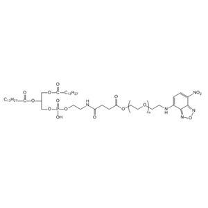 1,2-十四酰基磷脂酰乙醇胺-聚乙二醇-硝基苯恶二唑,DMPE-PEG-NBD