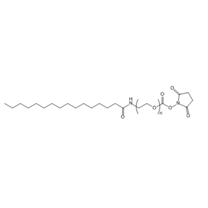 Palmitic acid-PEG-SC 软脂酸-聚乙二醇-琥珀酰亚胺酯