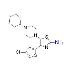 阿伐曲泊帕杂质10,4-(4-chlorothiophen-2-yl)-5-(4-cyclohexylpiperazin-1-yl)thiazol-2-amine