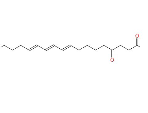 4-oxo-9,11,13-octadecatrienoic acid,4-oxo-9,11,13-octadecatrienoic acid