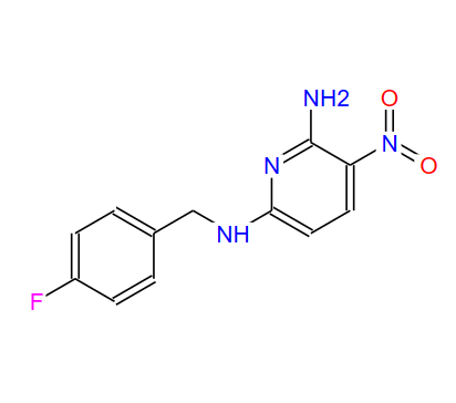 2-氨基-3-硝基-6-(4-氟苄基氨基)吡啶,2-Amino-3-nitro-6-(4-fluorobenzylamino)pyridine