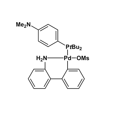 甲磺酸[(4-(N,N-二甲氨基)苯基]二叔丁基膦(2-氨基-1,1'-联苯-2-基)钯(II), APhos Pd G3,Methanesulfonato{[4-(N,N-dimethylamino)phenyl]di-t-butylphosphino}(2'-amino-1,1'-biphenyl-2-yl)palladium(II)