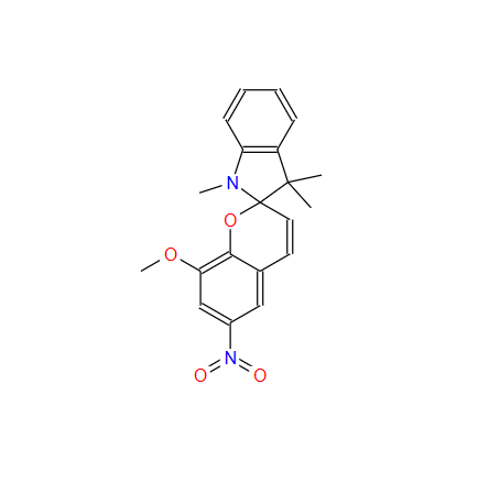 螺旋吡喃,1',3'-Dihydro-8-methoxy-1',3',3'-trimethyl-6-nitrospiro[2H-1-benzopyran-2,2'-[2H]indole