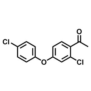 2-氯-4-(4-氯苯氧基)苯乙酮,1-[2-Chloro-4-(4-chlorophenoxy)phenyl]ethan-1-one