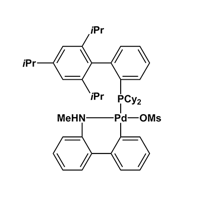 (甲磺酸(2-二环己基膦-2',4',6'-三异丙基-1,1'-联苯基)(2'-甲氨-1,1'-联苯-2-基)钯(II);[XPhos Palladacycle Gen. 4]),Methanesulfonato(2-dicyclohexylphosphino-2',4',6'-tri-i-propyl-1,1'-biphenyl)(2'-methylamino-1,1'-biphenyl-2-yl)palladium(II)