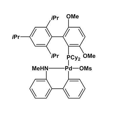 (甲磺酸(2-二环己基膦-3,6-甲氧基-2',4',6'-二异丙基-1,1'-联苯基)(2'-甲氨-1,1'-联苯-2-基)钯(II),Methanesulfonato(2-dicyclohexylphosphino-3,6-dimethoxy-2',4',6'-tri-i-propyl-1,1'-biphenyl)(2'-methylamino-1,1'-biphenyl-2-yl)palladium(II);BrettPhos Palladacycle Gen. 4