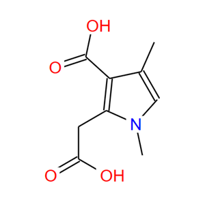 3-羧基-1,4-二甲基-吡咯-2-乙酸,3-carboxy-1,4-dimethyl-1H-pyrrole-2-acetic acid