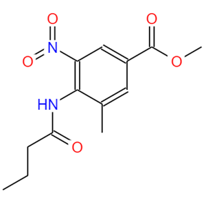 152628-01-8;4-丁酰胺基-3-甲基-5-硝基苯甲酸甲酯