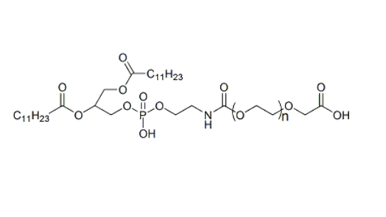 1,2-二月桂酰磷脂酰乙醇胺-聚乙二醇-羧基,DLPE-PEG-COOH