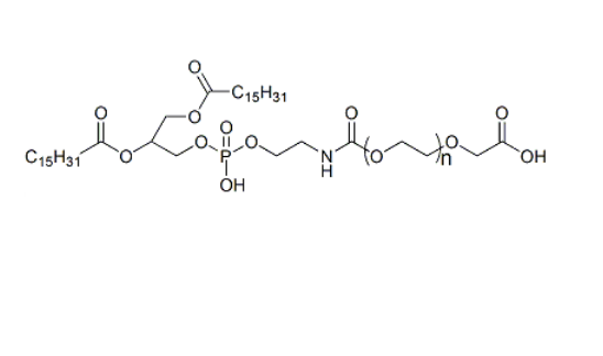 二棕櫚酰磷酯酰乙醇胺-聚乙二醇-羧基,DPPE-PEG-COOH