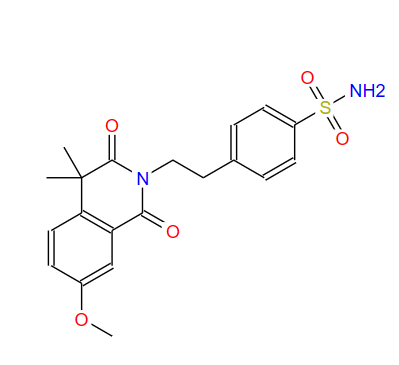 异喹啉物,p-[2-(3,4-dihydro-7-methoxy-4,4-dimethyl-1,3-dioxo-2(1H)-isoquinolyl)ethyl]benzenesulphonamide