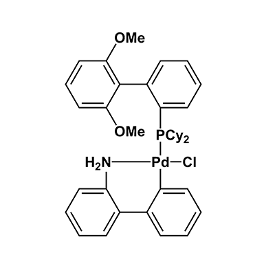 氯(2-二环己基膦基-2',6'-二甲氧基-1,1'-联苯基)(2'-氨基-1,1'-联苯-2-基)钯(II) SPhos Pd G2,Chloro(2-dicyclohexylphosphino-2',6'-dimethoxy-1,1'-biphenyl)[2-(2'-amino-1,1'-biphenyl)]palladium(II)