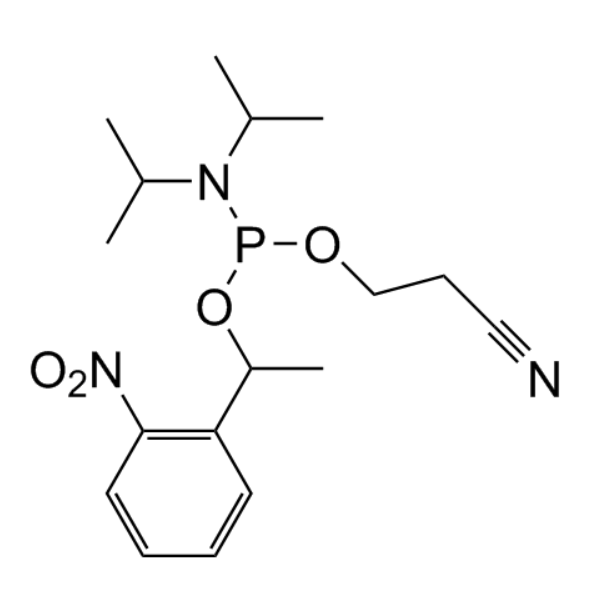 Phosphoramidous acid. N.N-bis(1-methylethyl)-. 2-cyanoethyl [1-(2-nitrophenyl)ethyl] ester)