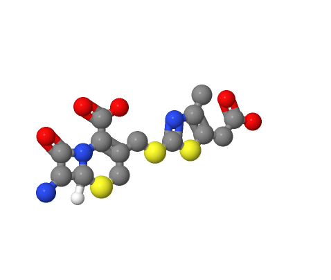 头孢他啶杂质3,(6R,7R)-7-amino-3-(((5-(carboxymethyl)-4-methylthiazol-2-yl)thio)methyl)-8-oxo-5-thia-1-azabicyclo[4.2.0]oct-2-ene-2-carboxylic acid