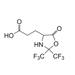 3-(5-oxo-2,2-bis(trifluoromethyl)oxazolidin-4-yl)propanoic acid