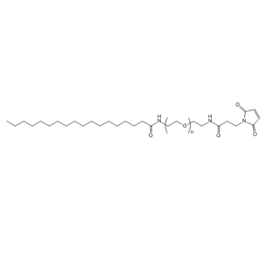 单硬脂酸-聚乙二醇-马来酰亚胺,STA-PEG-Mal